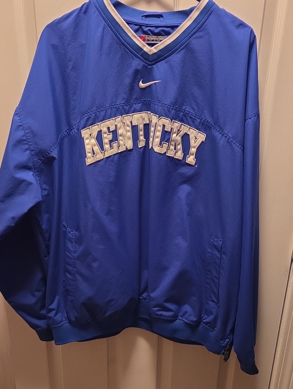 Nike Royal Blue V-Neck Kentucky Pullover Sweater